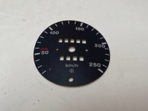 KM-tellerplaat 250 km/u