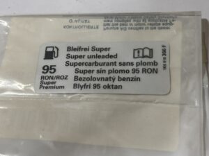 Sticker brandstof